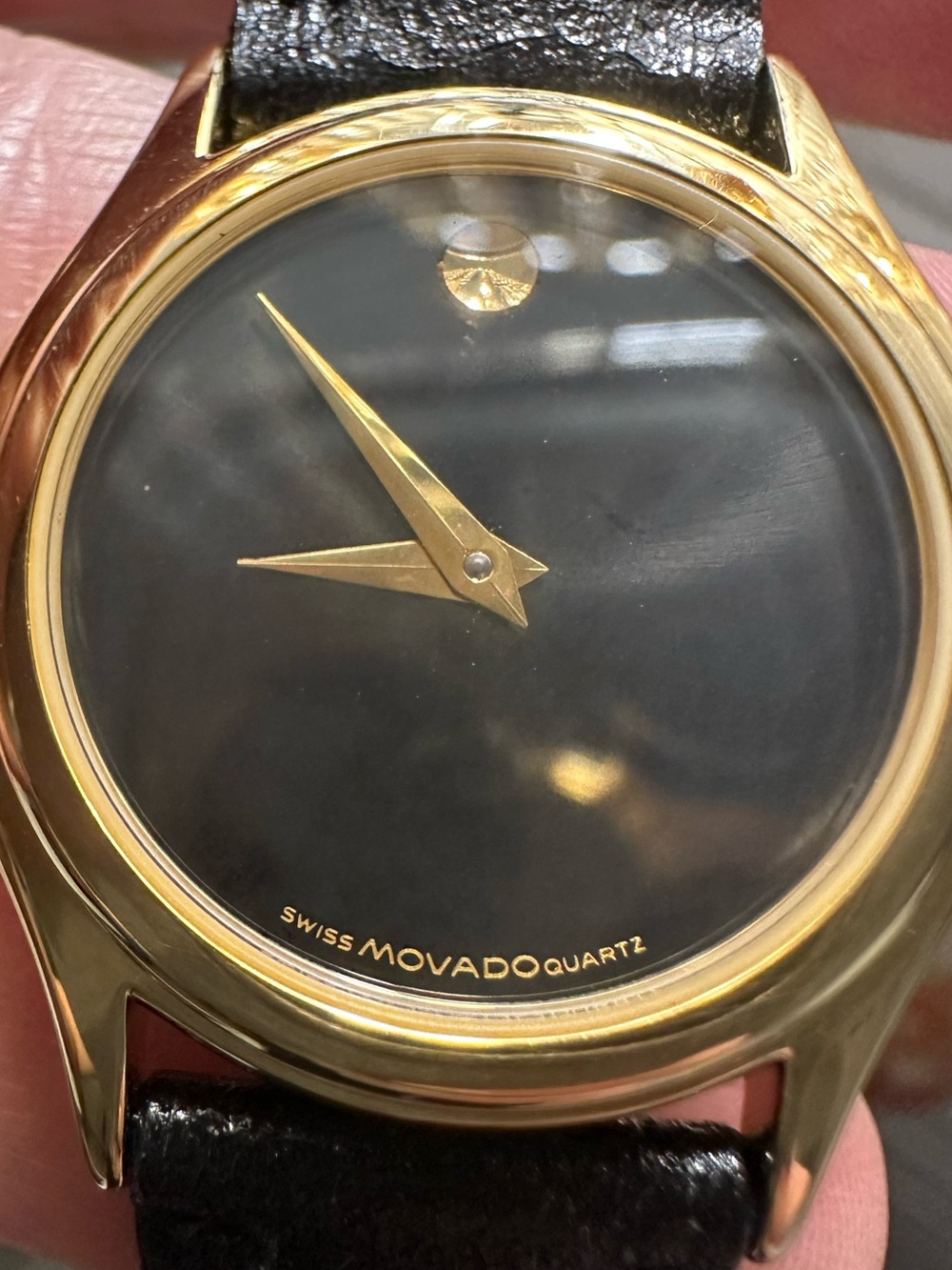 New Old Stock from 1997 w 10k Gold and Stainless Steel Case Museum MOVADO Watch - Picture 2 of 15